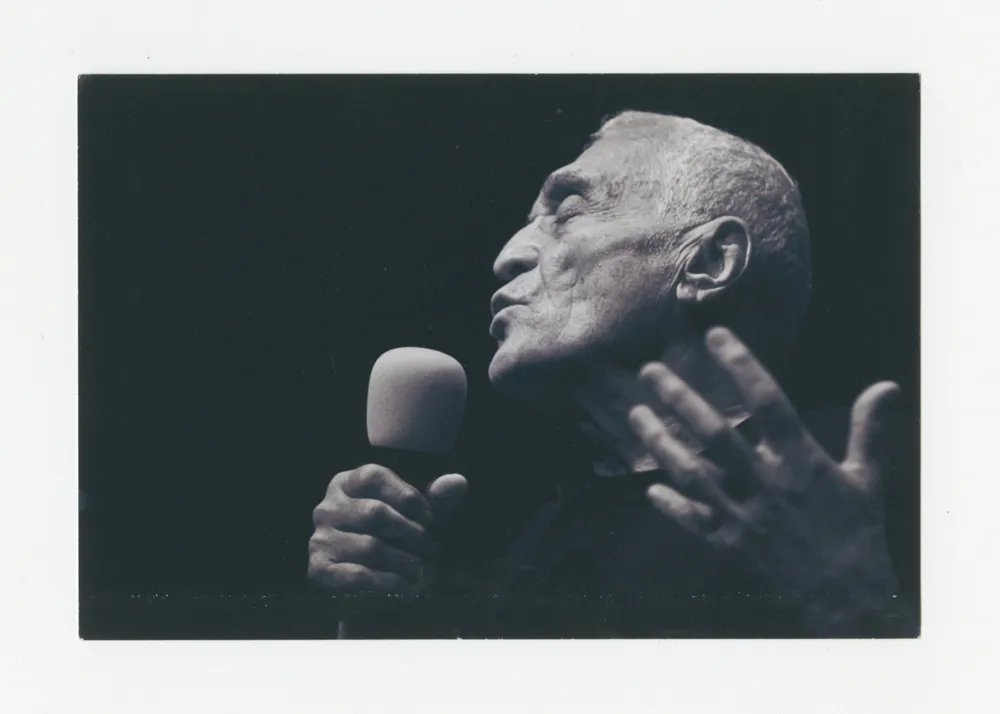 John Giorno Perfroming at ZKM in Germany. 2012