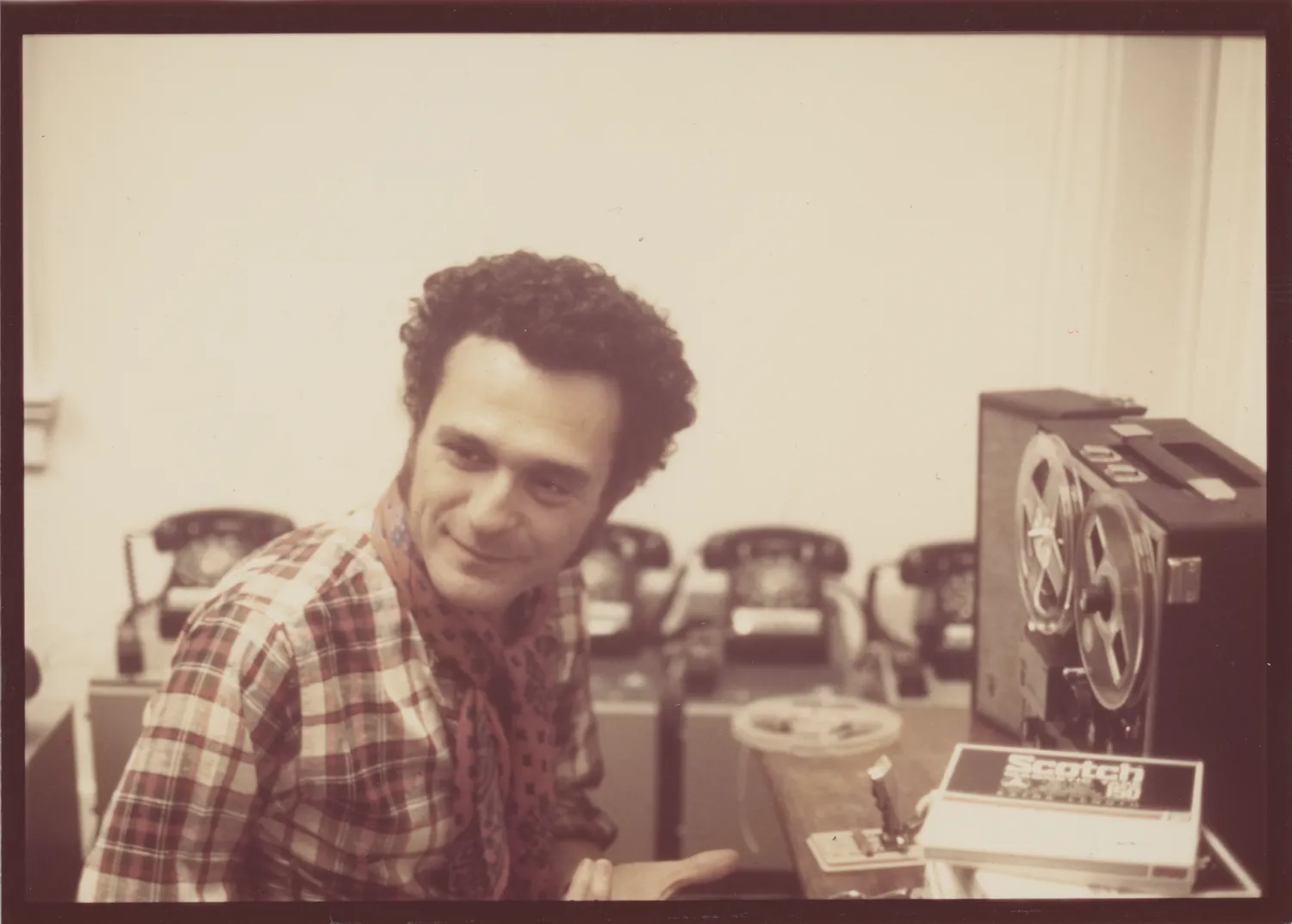 John Giorno with Dial-A-Poem, photo by Michael McClanathan, 1970