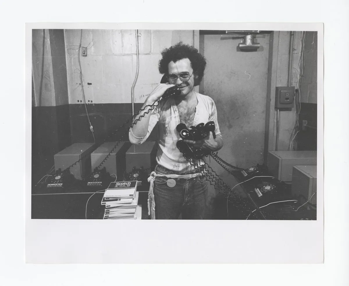 John Giorno with Dial-a-Poem, 1970.