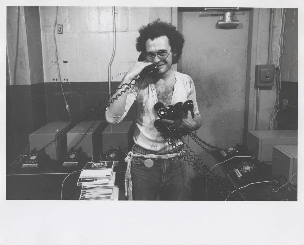 John Giorno with Dial-a-Poem, 1970