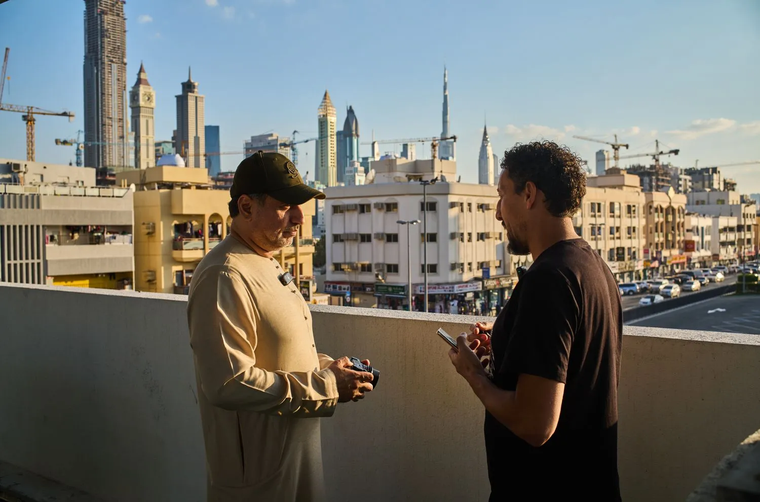 Karim Jabbari and Khalil Abdulwahid in Al Satwa