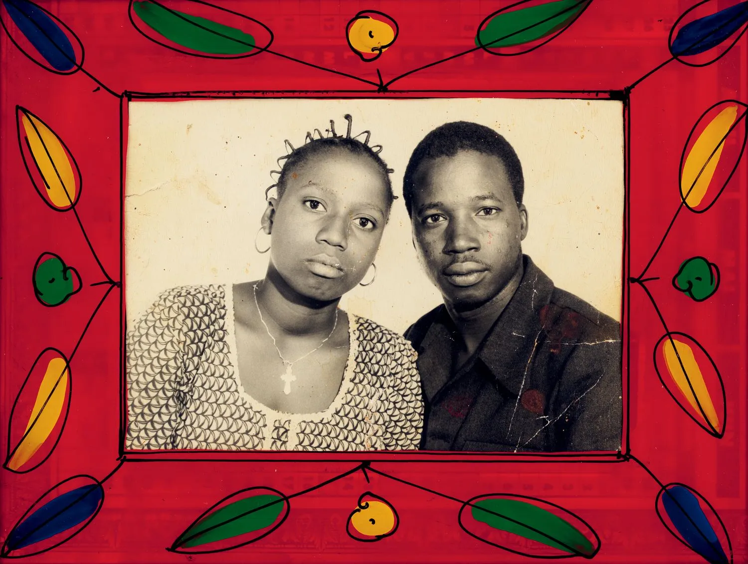 Malick Sidibé, Painted Frames, 2025