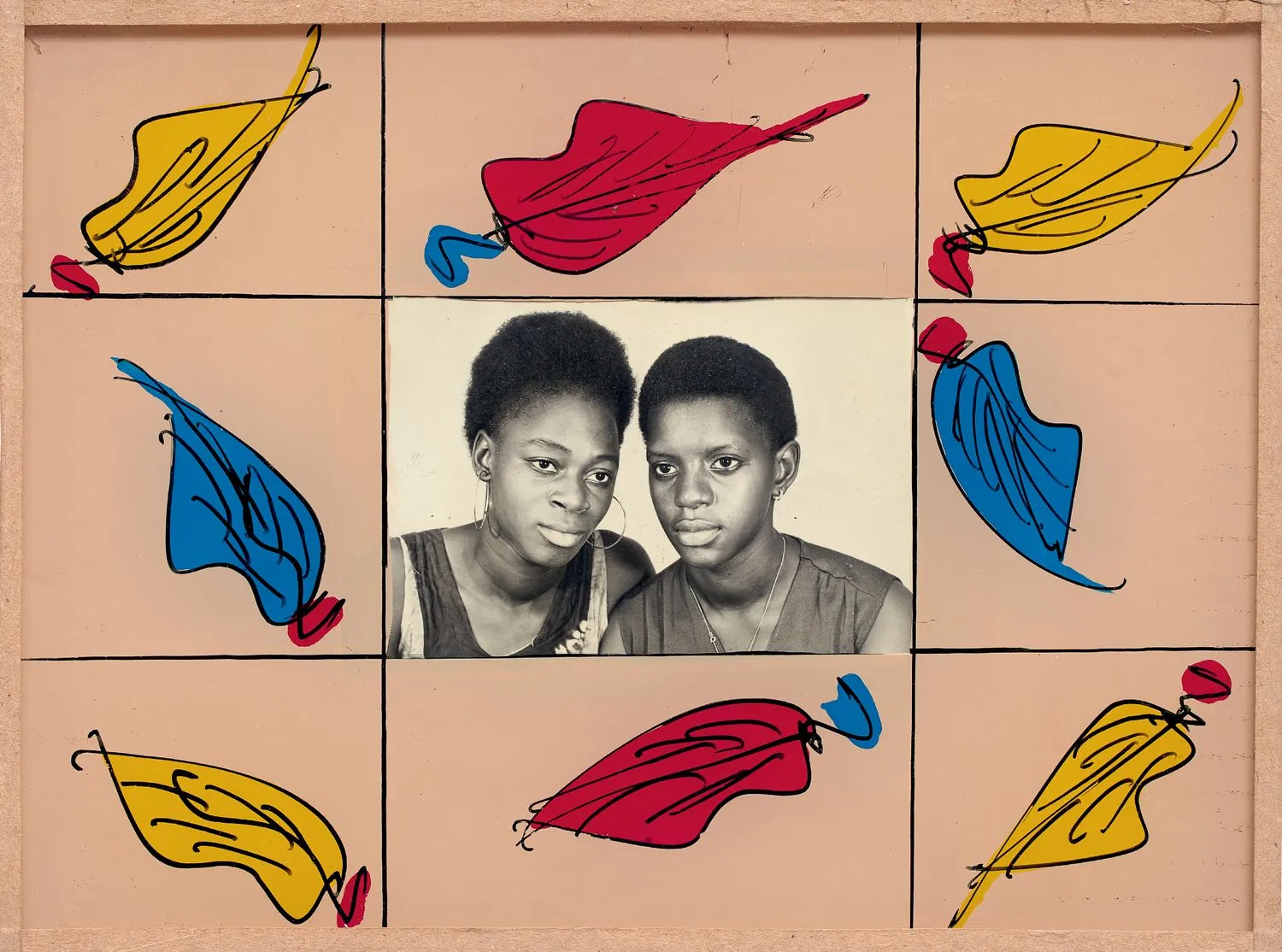 Malick Sidibé, Painted Frames, 2025