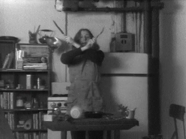 Martha Rosler, Semiotics of the Kitchen, 1975 ( film still)