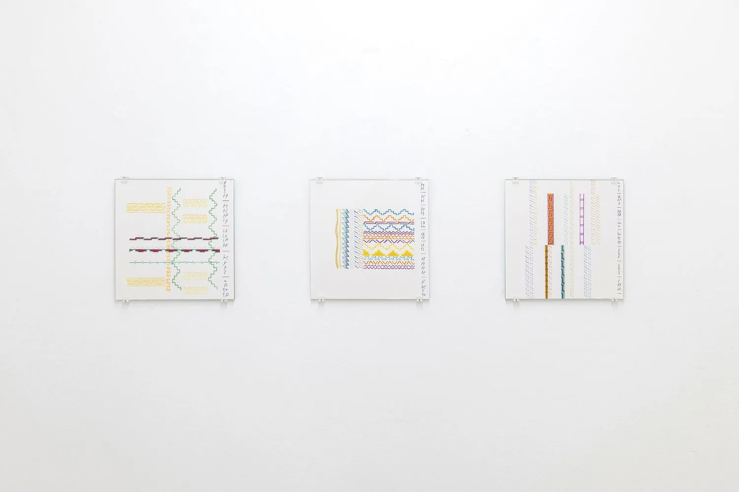 Installation view of I copied this page in one country and the other page in another land, Galerie Baronian, Brussels, 2023