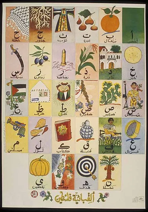 Mohieddin El Labbad, Palestinian Alphabet, 1985