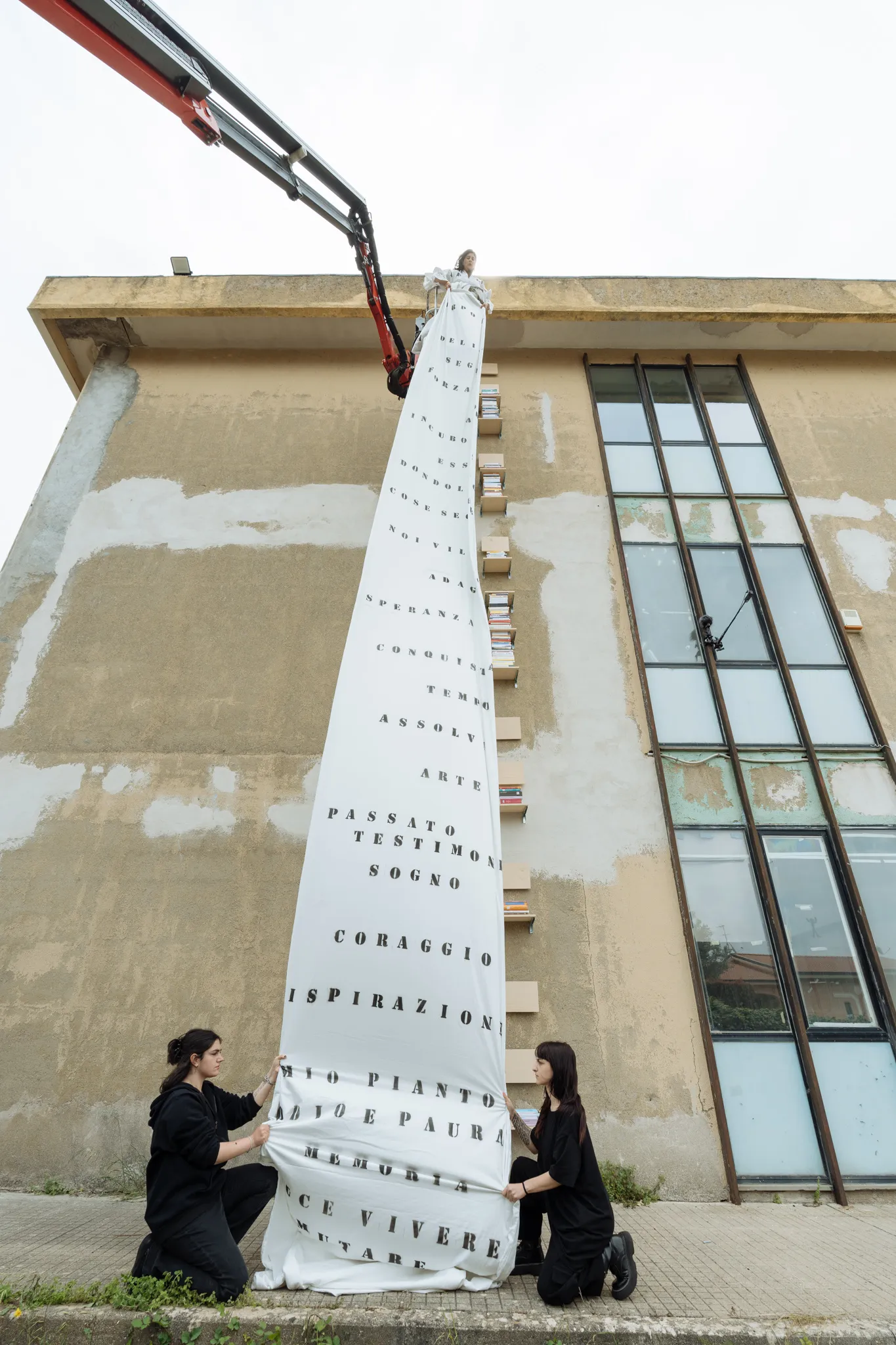 Nezaket Ekici, Book Tower, Performance Installation 2025