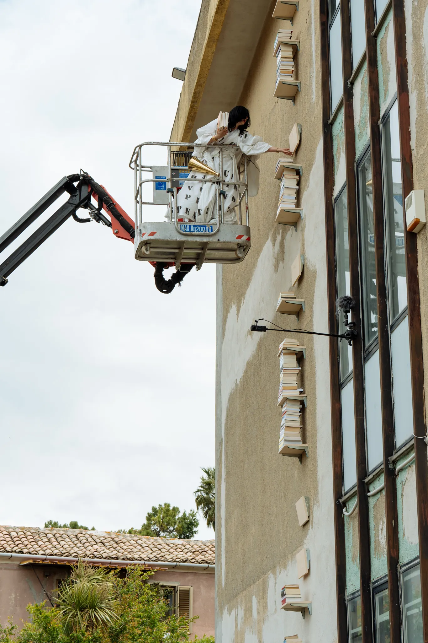 Nezaket Ekici, Book Tower, Performance Installation 2025