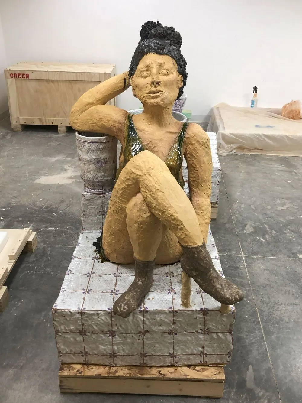 Nicki Green, A Slack Unthreading (Raphael), 2024