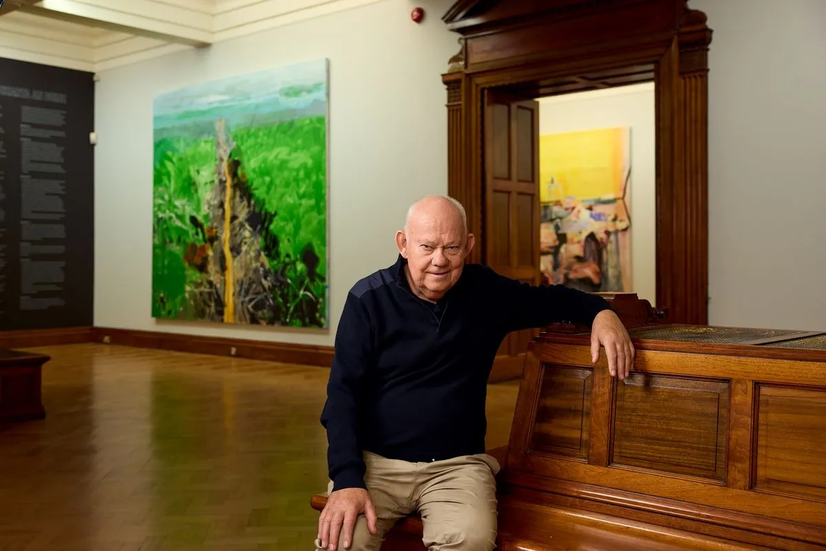 Portrait of Brian Maguire at Hugh Lane Gallery