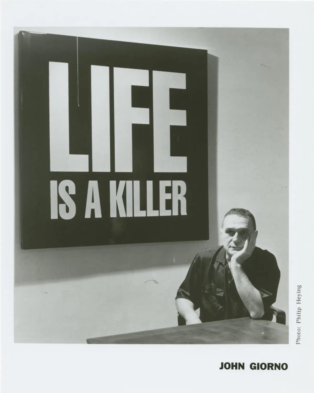 Portrait of John Giorno at 222 Bowery. 1998. Photo by Philip Heying