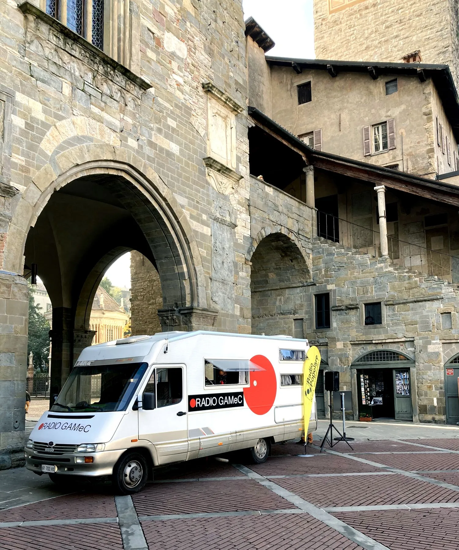 Radio GAMeC PopUp, Piazza Vecchia Bergamo, 2021