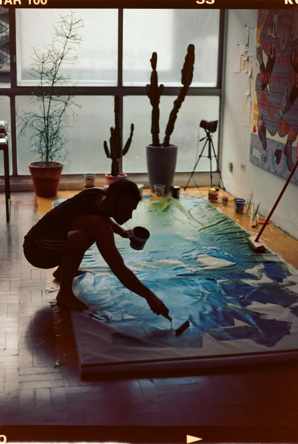 Randolpho Lamonier in his studio