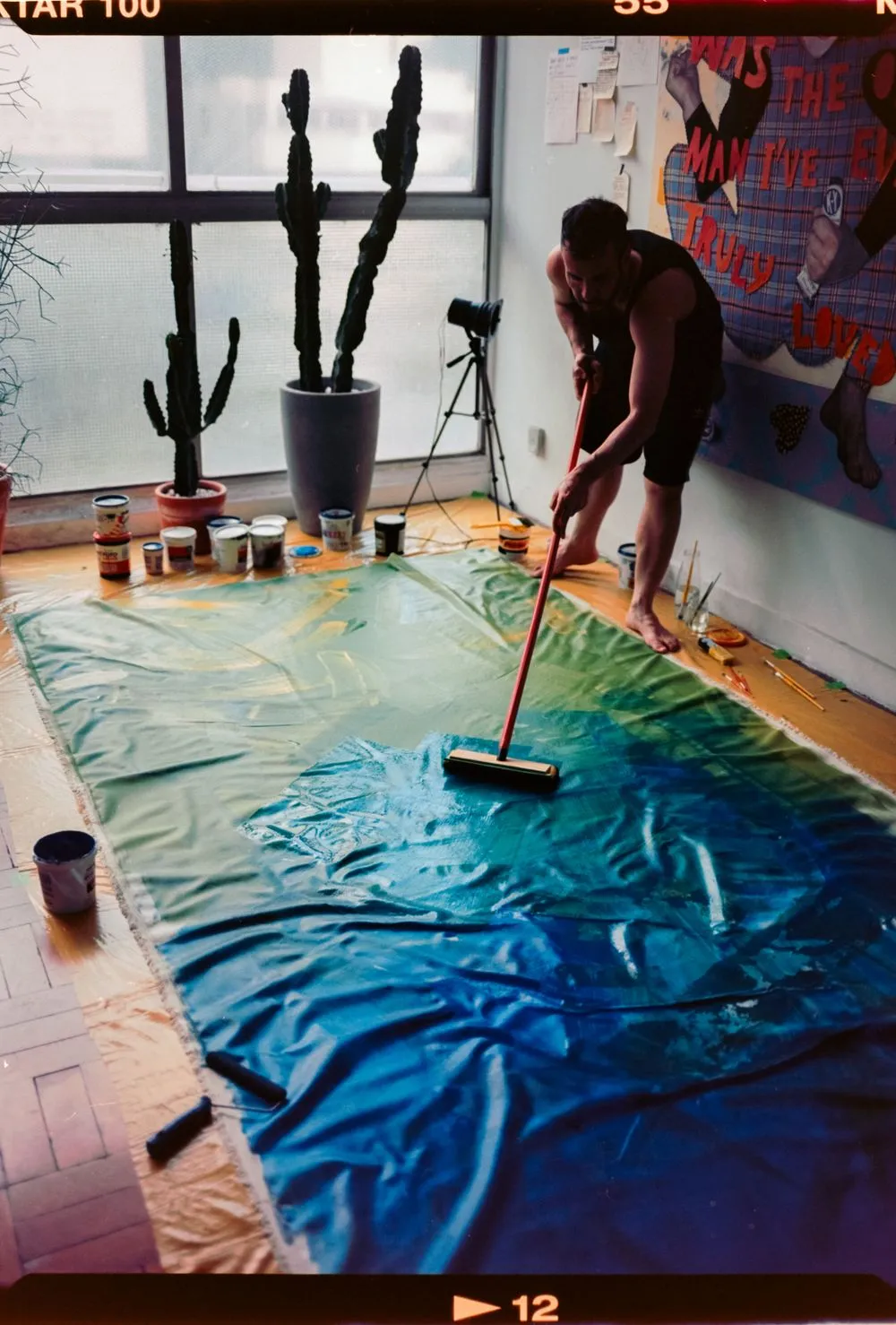 Randolpho Lamonier in his studio