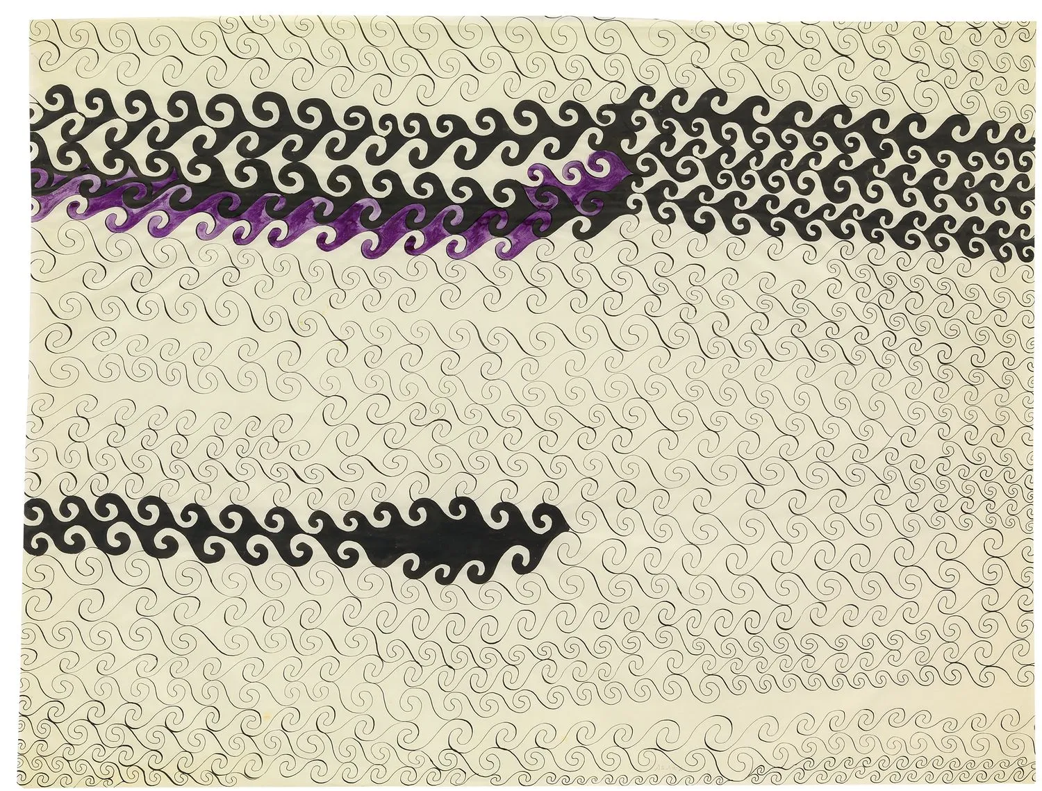 Ruth Asawa, Untitled (BMC.58, Meander – Curved Lines), ca. 1948