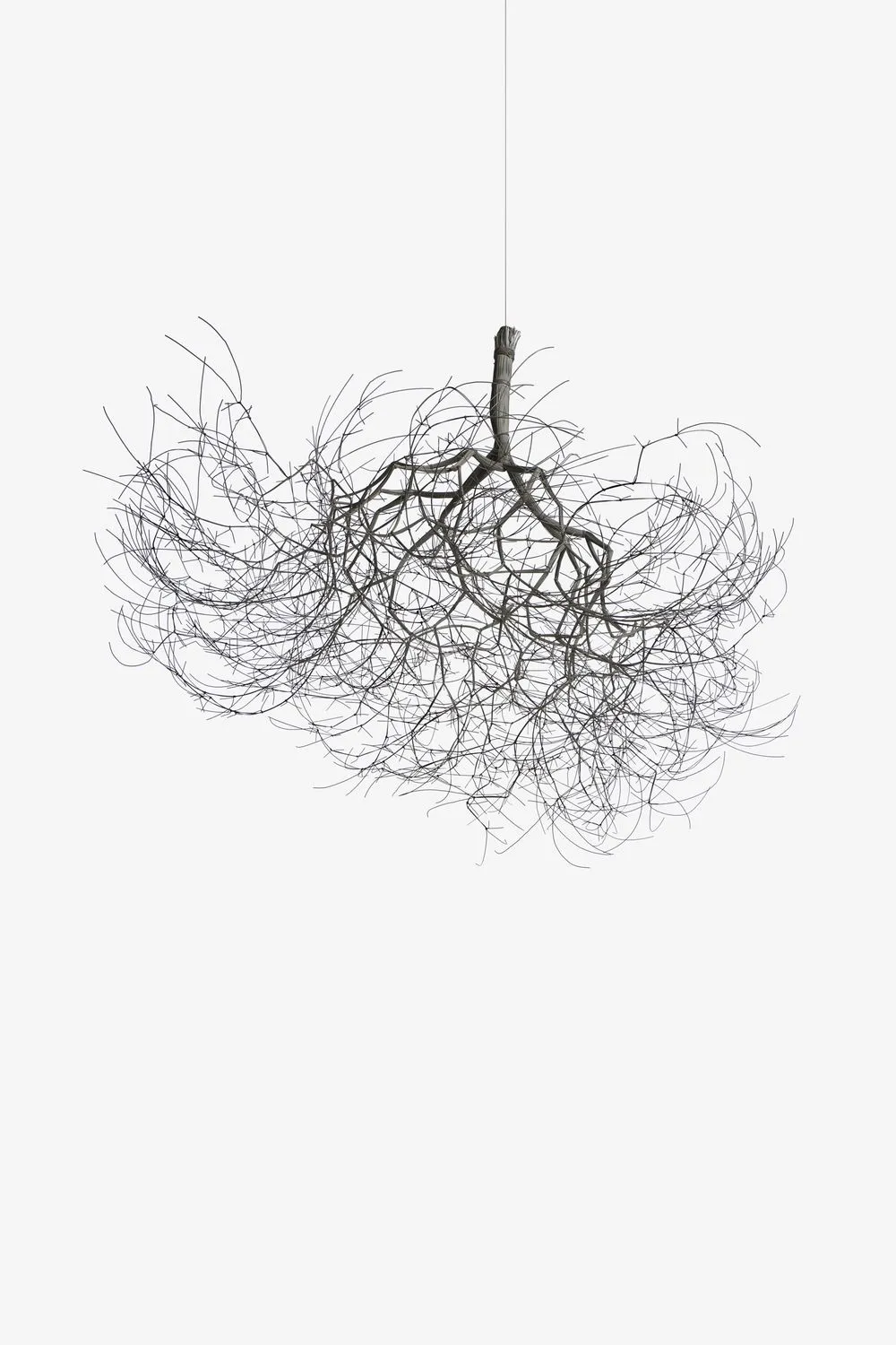 Ruth Asawa, Untitled (S.184, Hanging Tied-Wire, Single-Stem, Multi -Branched Form Based on Nature), ca. 196