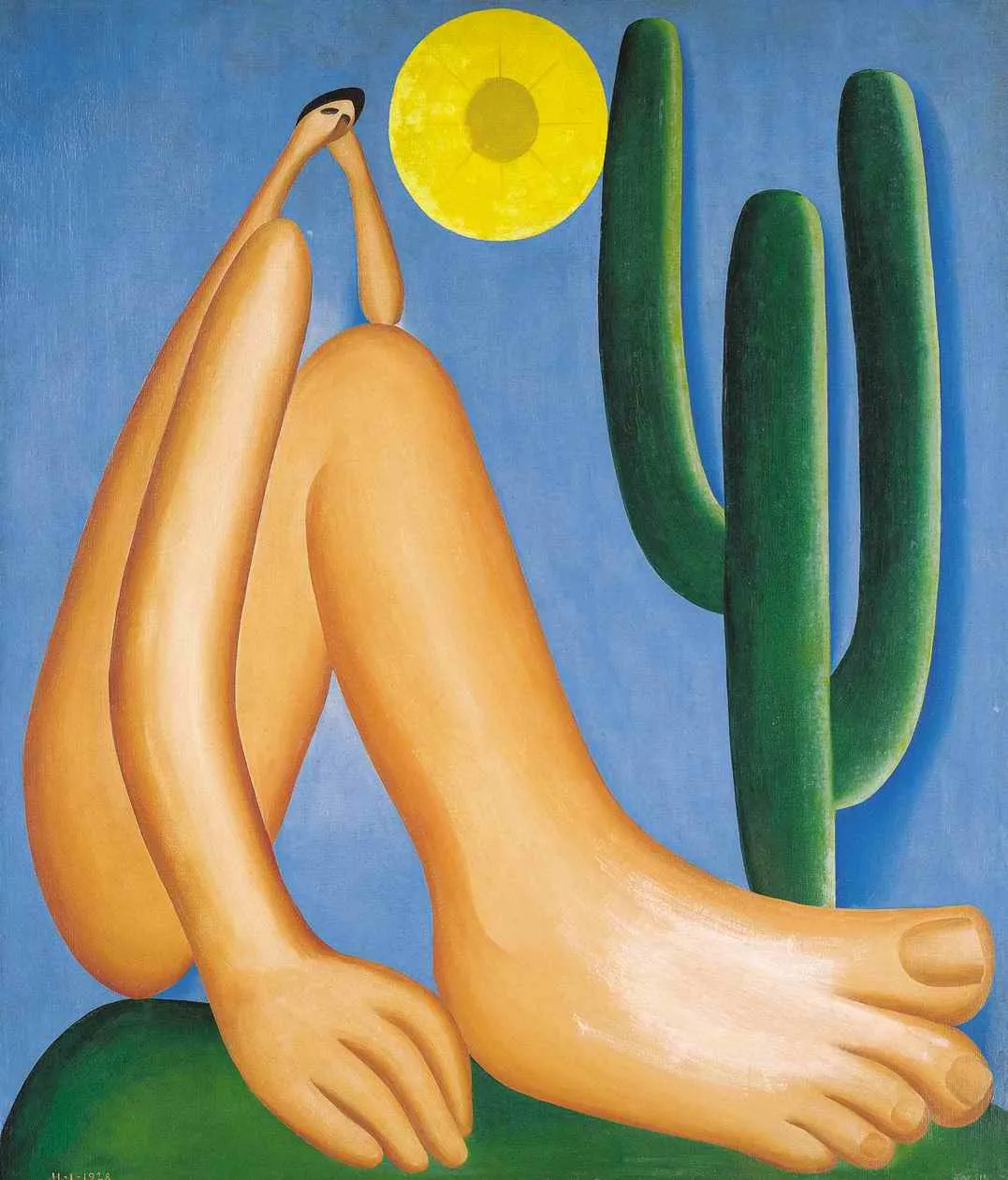 Tarsila do Amaral. Abaporu. 1928, a work that inspired Manifesto Antropofago