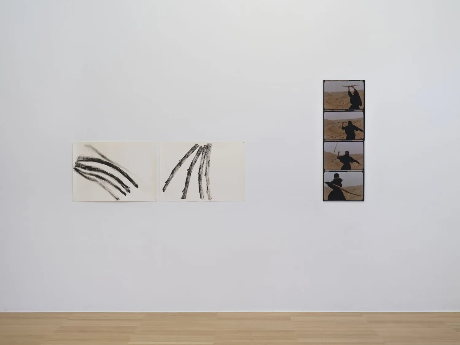 The 36th Ljubljana Biennale of Graphic Arts, Museum of Modern Art (MG+), Noor Abed, a study of a stick: movement notations and notes on defiance, 2025