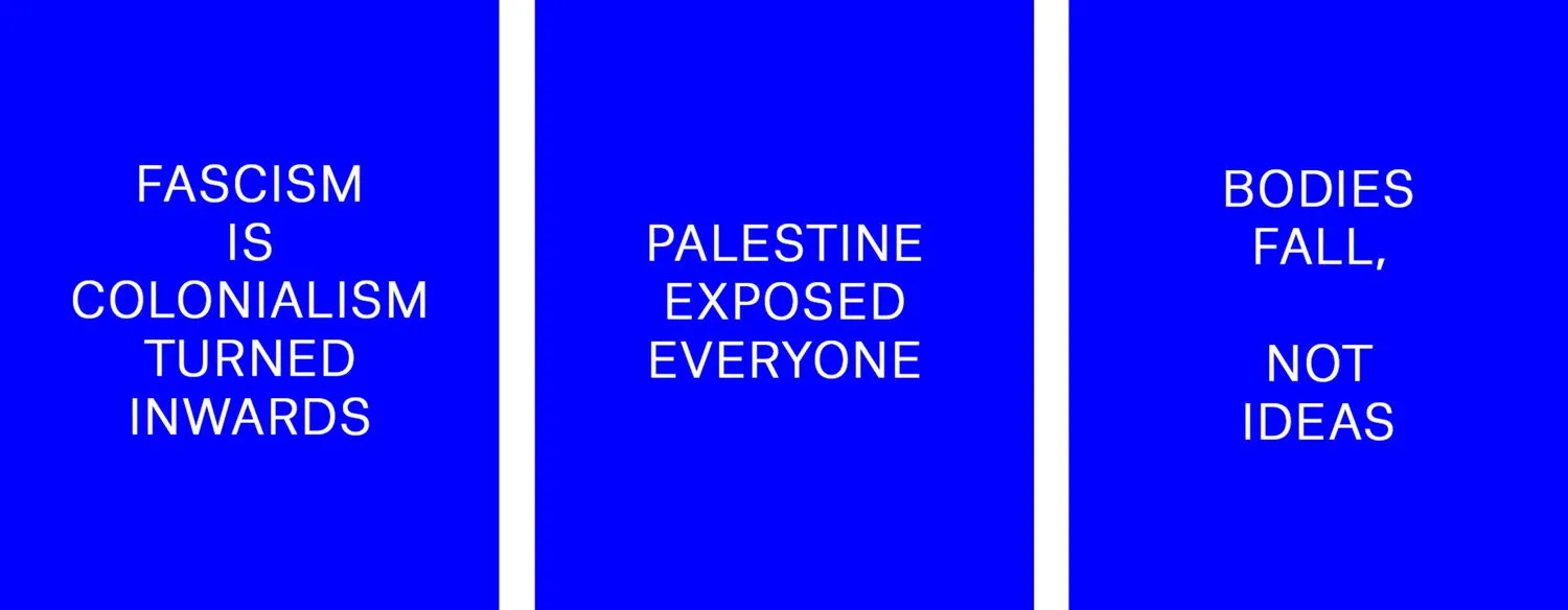 Oralkan \ Three Warnings (Triptych II), 2023-2025 (Archival algorithmic readings from the Horrorscope series on Collecteurs)