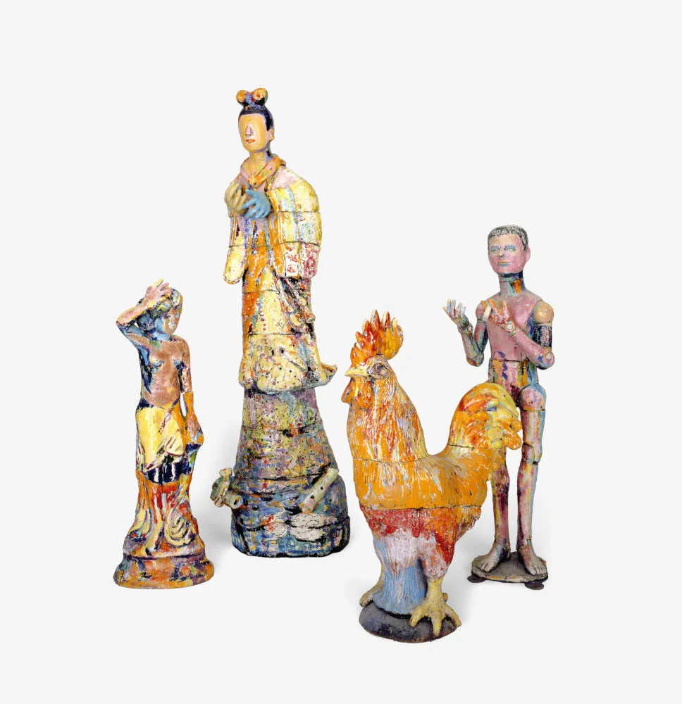 Viola Frey, China Goddess Group, 1979-1981.