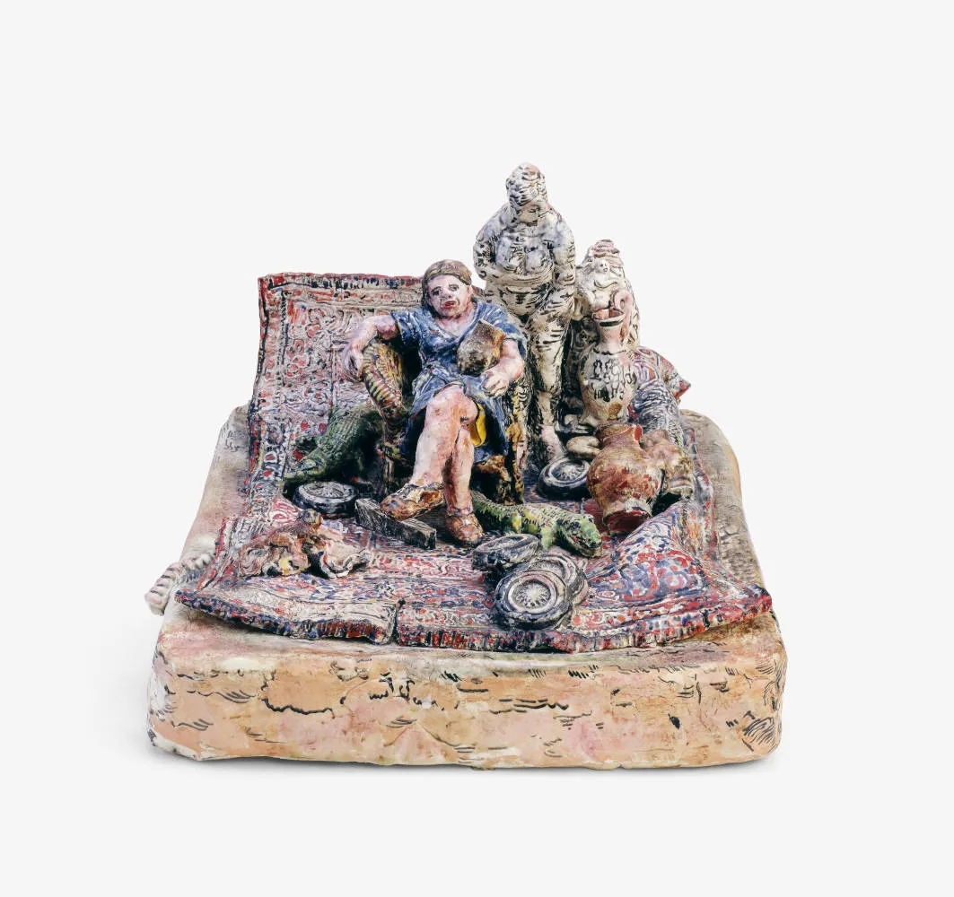 Viola Frey, Self-Portrait: de Medici Venus, 1975.