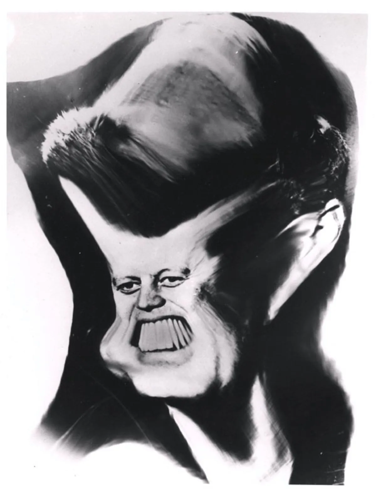 Weegee, President John F. Kennedy (distortion), December 2, 1962